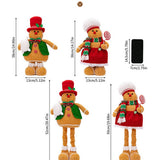 Cwmm10319_Christmas Gingerbread Stretch Doll Decoration