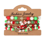 CHRISTMAS SNOWMAN BEADED BRACELET_CWAJE2209