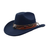 NEW ETHNIC STYLE WOOL FEDORA COWBOY JAZZ HAT_CWAH04497
