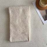 Winter Solid Wool Blend Scarf Soft And Versatile_Cwasc2286