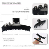 CRYSTAL CLIP ACETATE EXQUISITE HAIRPIN SHARK CLIP_CWAHA4270