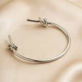 SIMPLE DOUBLE LAYER HOLLOW KNOTTED OPEN BRACELET_CWMM3101