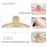 FASHION LARGE DIAMOND SHARK CLIP HAIRPIN_CWAHA4265
