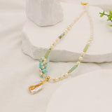 Womens Designer Pearl Pendant Long Necklace