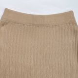 Solid Color Pleated Skirt With Pleated Skirt