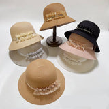 SUMMER ICE LINEN SUN PROTECTION STRAW HAT_CWAH3496