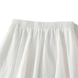 HIGH WAIST SLIM FIT BALLOON MIDI SKIRT_CWBMS0367