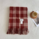 ANGORA RED SCARF FOR WOMEN WINTER WARMTH STYLE_CWASC2297