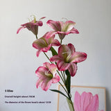 ARTIFICIAL AMARYLLIS LILY STEM WITH 5 BLOOMS_CWMM6503
