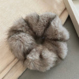 FAUX MINK PLUSH HAIRBAND HAIR ACCESSORIES_CWAHA4041