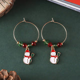 PERSONALIZED SIMPLE CHRISTMAS HOLIDAY EARRINGS_CWAJE1987