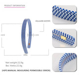ACETATE CHECKERBOARD HEADBAND HAIRPIN_CWAHA4382
