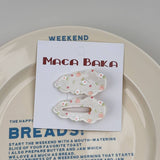 SWEET GIRL FLORAL BOW 2 PACK CLOUD HAIR CLIPS_CWAHA2267