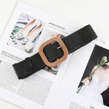 Cwabe0545_Vintage Braided Square Buckle Belt