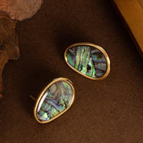 AURORA FANTASY DEEP SEA ABALONE EARRINGS_CWMM4282