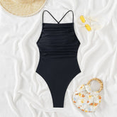 Womens Sexy Suspender One-Piece Swimsuit