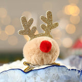 CHRISTMAS CHILDRENS DEER HAIRPIN_CWAHA2748