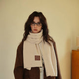 BLEND KNIT SCARF STRETCHY WARM UNISEX WRAP_CWASC2311