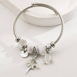 STYLISH SILVER BRACELET WITH BALLERINA BUTTERFLY_CWMM8573