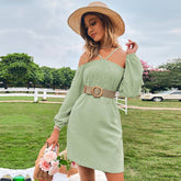 Strapless, Strapless, Long-Sleeved Dress