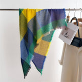 COLORFUL PLAID TASSEL SCARF FOR FALL WINTER_CWASC2764