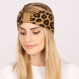 Vintage Warm Leopard Print Knitted Wool Headband