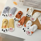 CUTE CAT PAW BOAT SOCKS SUMMER INVISIBLE SOCKS_CWMS0514