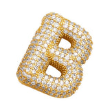 COPPER ZIRCONIA PENDANT NECKLACE HIP HOP_CWMM5862