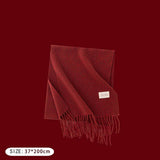 Cwasc2723_Christmas Plaid Atmosphere Warm Scarf