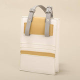RETRO CONTRAST PLEATED SMALL SQUARE BAG_CWAB1903