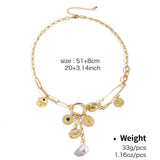 FASHION DESIGN MULTI ELEMENT PENDANT NECKLACE_CWAJE2834