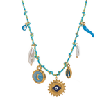 Summer Starfish Pearl Heart Beaded Necklace_Cwaje05574