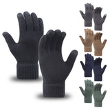 MEN WOMEN KNIT GLOVES WARM THICK TOUCH TIPS_CWAG0224