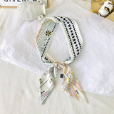 MYSTIC TAROT PATTERN LONG RIBBON NECK HAIR TIE_CWASC0745