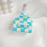Checkerboard Hair Claw ? Candy Color Acetate Look_Cwmm10084