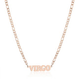 SIMPLE TWELVE ZODIAC STAINLESS STEEL GOLD NECKLACE_CWMM2726