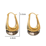 MINIMALIST STAINLESS STEEL SMOOTH TEARDROP EARRINGS_CWMM8906