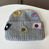Warm Patch Button Knit Hat_Cwab2908
