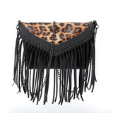 Cwab4565_Leopard Print Tassel Chain Shoulder Bag