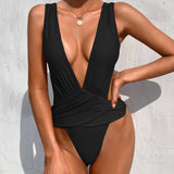 SEXY DEEP V ONE PIECE SWIMSUIT_CWMW0290