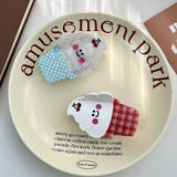 ICE CREAM CONE ACETATE HAIR CLAW CLIP_CWAHA5951