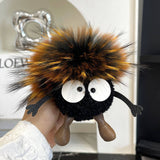 CUTE WOOL BRIQUETTES CAR KEYCHAIN BAG PENDANT_CWMM2535