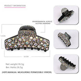 ACRYLIC RHINESTONE HAIRPIN RHINESTONE SHARK CLIP_CWAHA4257