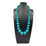COLORFUL WOODEN LARGE ROUND BEAD LONG NECKLACE_CWMM4562