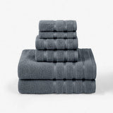 SIX PIECE SOFT ABSORBENT FACE AND BATH TOWEL SET_CWMM2283