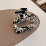 Tortoise Shell Square Hair Claw, Hollow Chic Clip