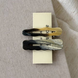 Wavy Edge Acetate Hair Clip Set Of Two_Cwaha07951