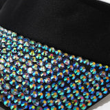 RHINESTONE VISOR HAT TRENDY SUNSHADE BASEBALL CAP_CWAH3291