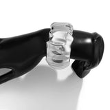 FASHIONABLE METALLIC SMOOTH SPRING BRACELET_CWMM3116