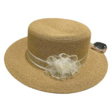 SUMMER SIMPLE FLAT TOP LACE SUN HAT_CWAH3574